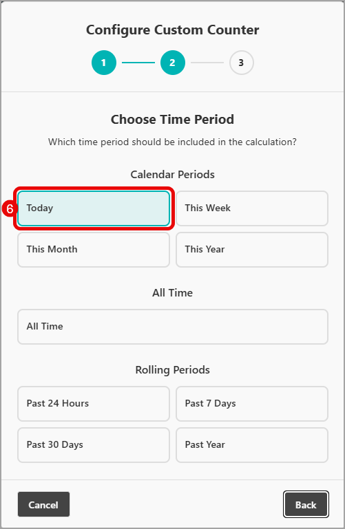 Choose time period