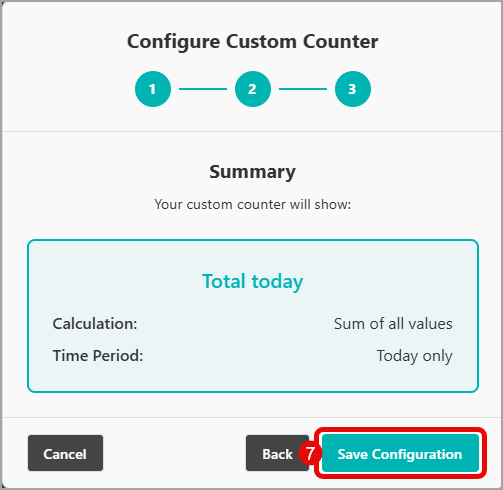 Review and click Accept Configuration