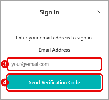Sign-In steps 3 and 4