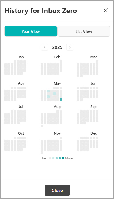 View an Action Button's History step 3